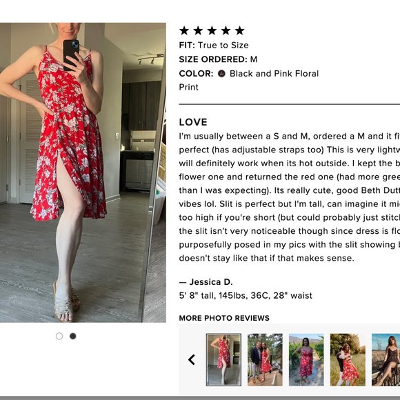 Lulus Esperanza Red Floral Print Midi Dress - Picture 11 of 12